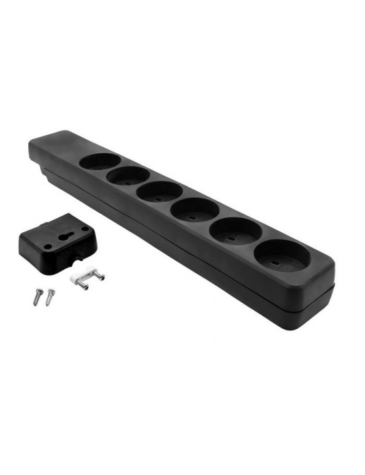 KIT6-0B ProXtend Danish IT Power Strip 6-way Black Black