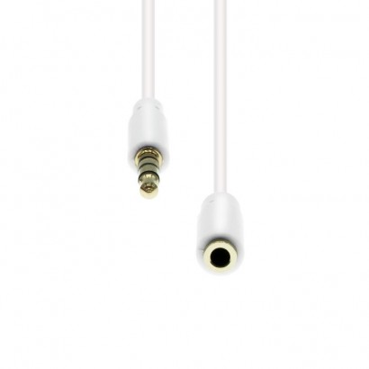 M4EXS-01W ProXtend Mini-Jack 4-Pin Slim Extension Cable White 1M 824618 NONE - Only use for non-battery items