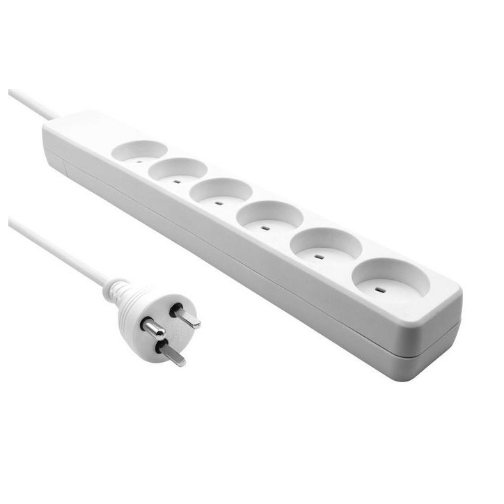 KIT6-KIT01W ProXtend Danish IT Power Strip 6-way 1M White 829489 1 m