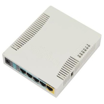 RB951UI-2HND MikroTik Wireless (2.4GHz, 802.11b/g/n), 5 x Ethernet LAN RJ-45, 1 x USB 2.0, 600MHz CPU, 128MB RAM DS3578-ER2F005W