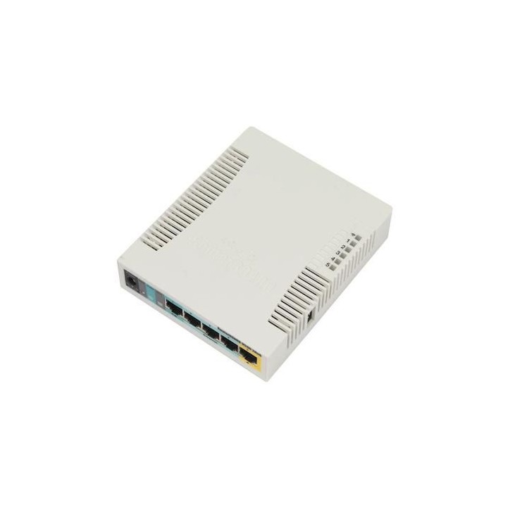 RB951UI-2HND MikroTik Wireless (2.4GHz, 802.11b/g/n), 5 x Ethernet LAN RJ-45, 1 x USB 2.0, 600MHz CPU, 128MB RAM DS3578-ER2F005W