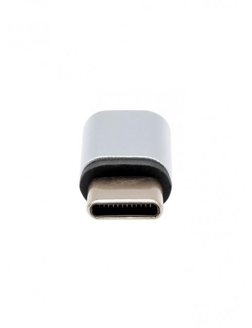 USBC-MICROBAS ProXtend USB-C to USB 2.0 Micro B adapter silver 10035, 767777 NONE - Only use for non-battery items