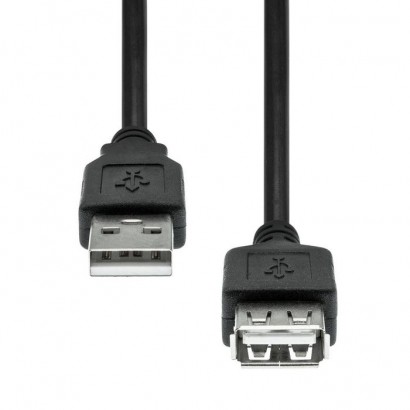 USB2AAF-003 ProXtend USB 2.0 Extension Cable Black 3M 823818 NONE - Only use for non-battery items