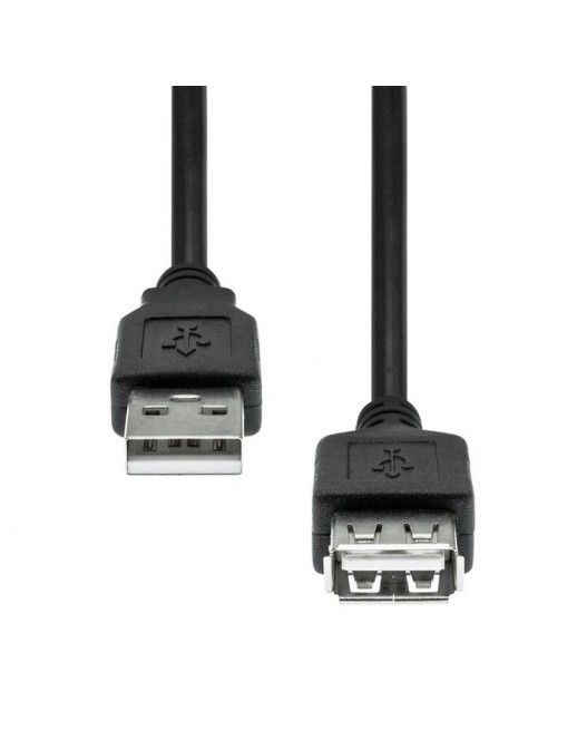 USB2AAF-003 ProXtend USB 2.0 Extension Cable Black 3M 823818 NONE - Only use for non-battery items