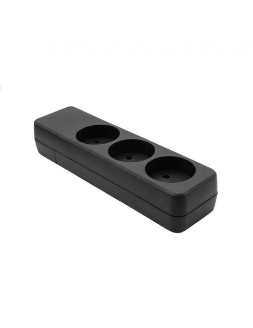 K3-0B ProXtend Danish Power Strip 3-way Black 829526 Type K