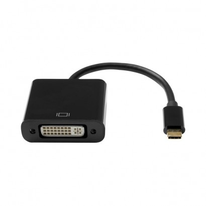 USBC-DVI245-0001 ProXtend USB-C (M) to DVI-I 245 (F) Adapter, Black 10CM 844201 NONE - Only use for non-battery items
