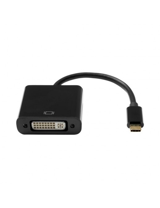 USBC-DVI245-0001 ProXtend USB-C (M) to DVI-I 245 (F) Adapter, Black 10CM 844201 NONE - Only use for non-battery items