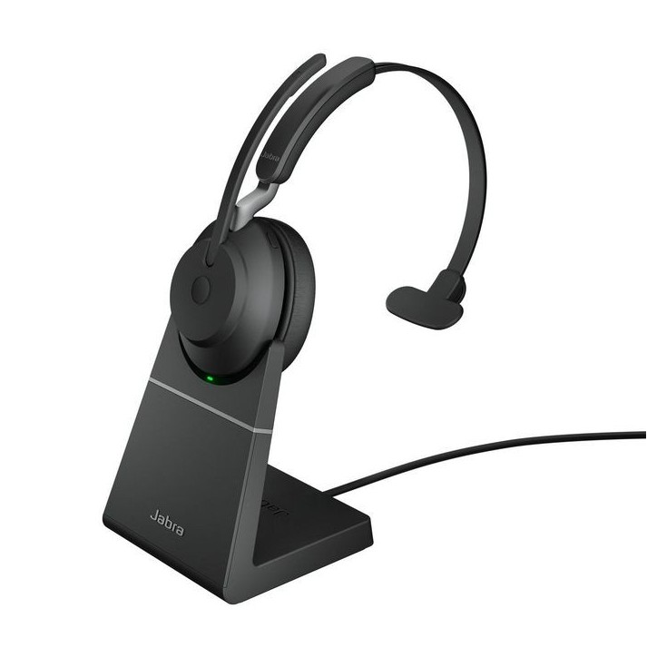 26599-889-989 Jabra Jabra Evolve2 65 USB-A UC Mono with Charging Stand - Black 1,71 Wh