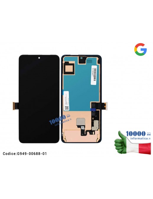 Display LCD Service Pack GOOGLE PIXEL 8 PRO 5G GC3VE G1MNW SCHERMO OLED + VETRO TOUCH SCREEN ORIGINALE