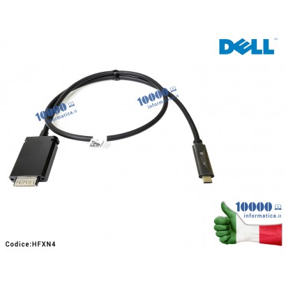 Cavo USB-C Docking Station DELL WD15 K17A K17A001 4K Thunderbolt 3 [1 mt] HFXN4 0HFXN4 CN-0HFXN4...