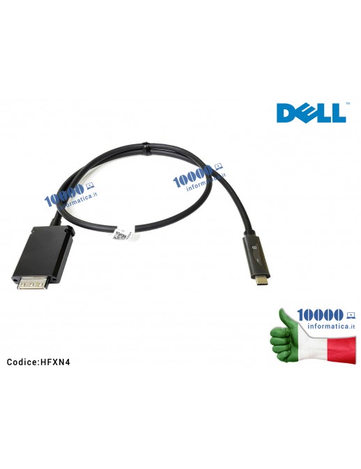 Cavo USB-C Docking Station DELL WD15 K17A K17A001 4K Thunderbolt 3 [1 mt] HFXN4 0HFXN4 CN-0HFXN4 PM41V 0PM41V CN-0PM41V P1NN7 0P1NN7 CN-0P1NN7
