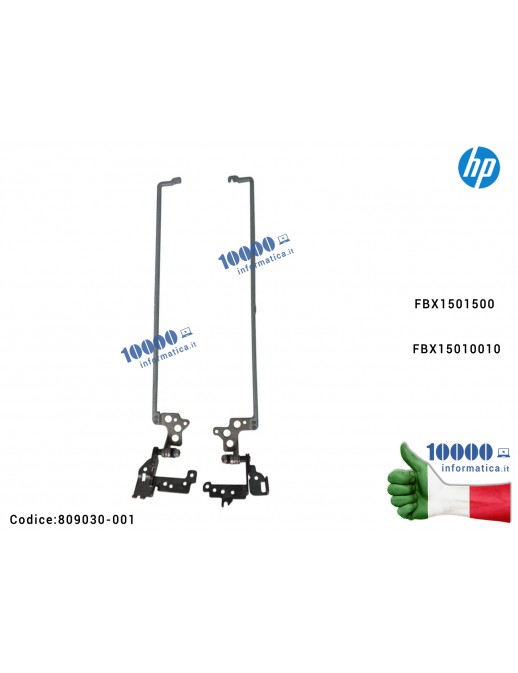 Cerniere Hinges LCD [COPPIA] HP Pavilion 15-AB 15-AN 15-AK [R+L] 809030-001 FBX1501500 FBX15010010