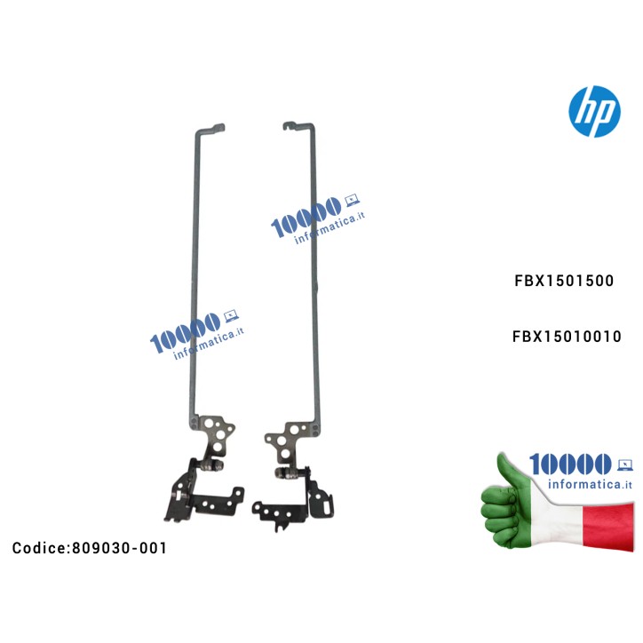 Cerniere Hinges LCD [COPPIA] HP Pavilion 15-AB 15-AN 15-AK [R+L] 809030-001 FBX1501500 FBX15010010