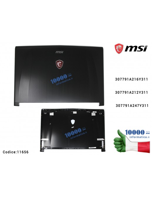 Cover LCD MSI GE72 GE72MVR GE72VR Apache Pro (MS-179B) (MS-1792) (MS-1793) (MS-1794) (MS-1795) (MS-1799) 307791A216 307791A212 307791A247 307-791A247-Y31