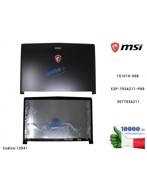 Cover LCD MSI GL72 GP72 Leopard Pro (MS-179B) (MS-1792) (MS-1793) (MS-1794) (MS-1795) (MS-1799) 151019-008 E2P-793A211-P89 307793A211 307-793A211-Y31