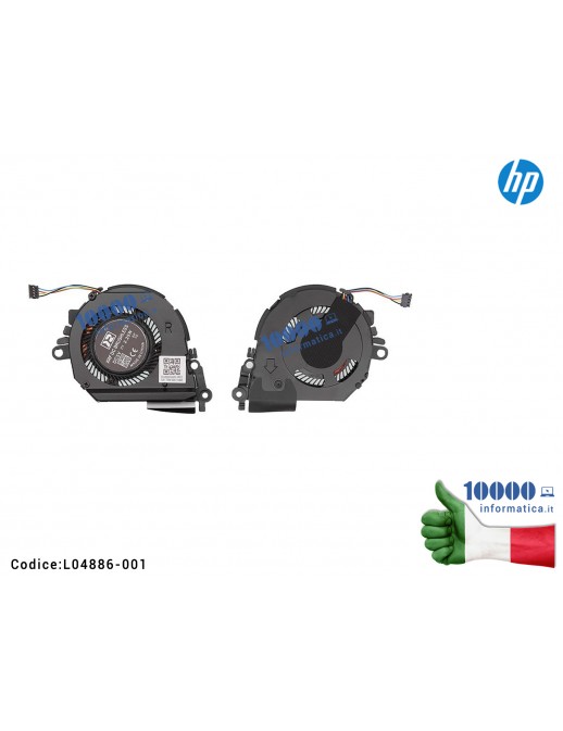 Ventola Fan CPU HP Spectre X360 13-AE 13-AE000 13T-AE000 13-AP TPN-Q199 ND55C03-17D17 ND55C03-17D16 L04886-001