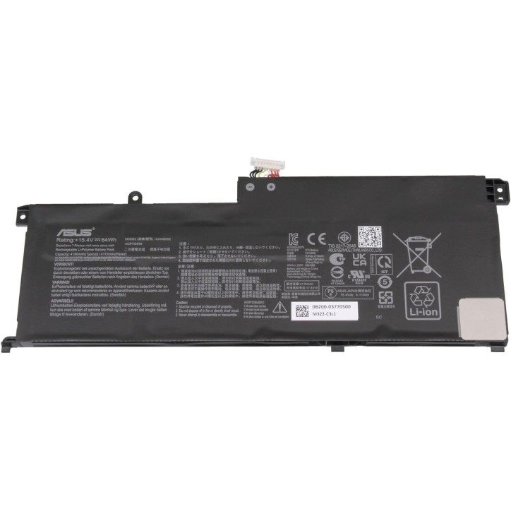 0B200-03770100 Asus UX535 BATTERY/COS POLY/C41N2002 64 Wh ZenBook Pro 15 UM535QE UX535QE UX535LH UX535QA UX535LI UX535QE