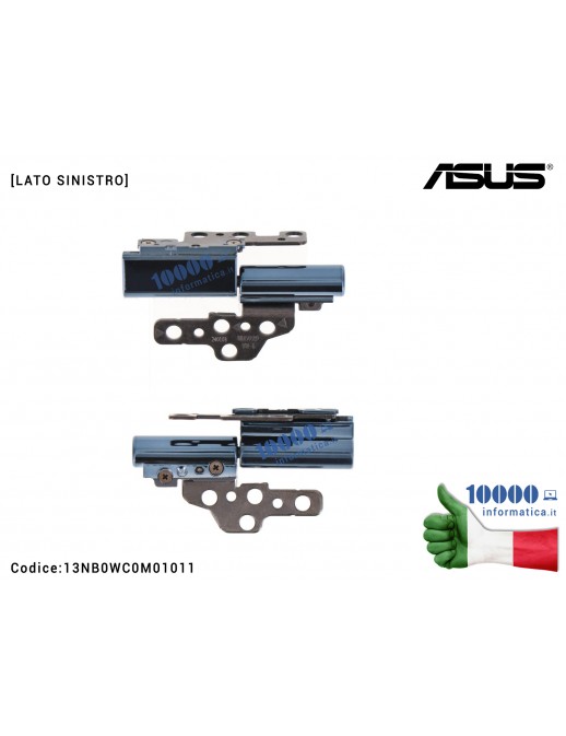 Cerniera Hinge [SX] (Ponder Blue) ASUS ZenBook 14 OLED UX3402 UX3402Z UX3402ZA UX3402V UX3402VA [LATO SINISTRO] 13NB0WC0M01011