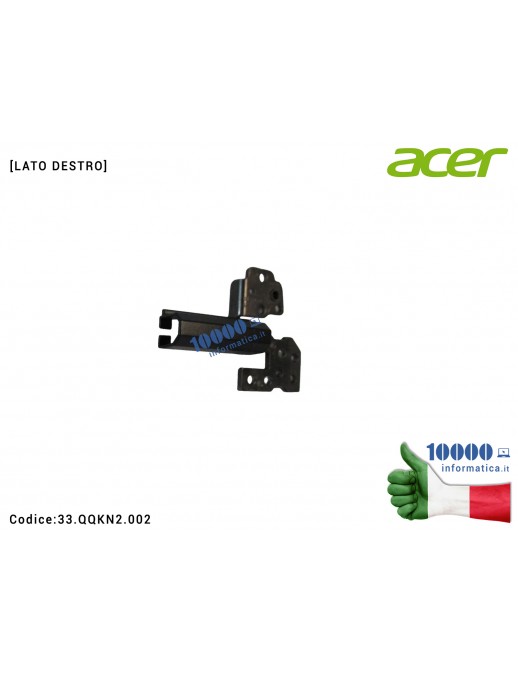 Cerniera [DX] Hinge ACER Nitro 14 AN14-41 [LATO DESTRO] 33.QQKN2.002 33QQKN2002