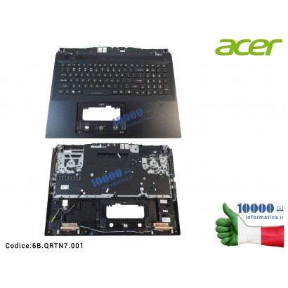 Tastiera US International Palmrest ACER Predator Helios PH18-72 6B.QRTN7.001 6BQRTN7001 Completa...