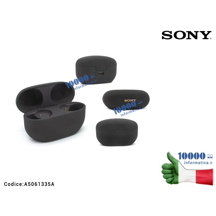 Case Custodia di ricarica Sony WF-1000XM5 YY2963 Nero Ricambio Originale A5061335A