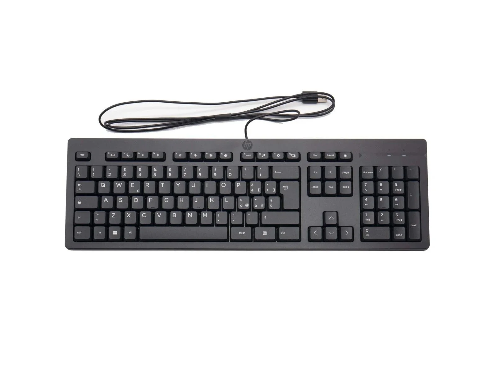 266C9AA#ABZ 266C9AAABZ HP 125 Tastiera 266C9AA Italiana con cavo Originale HP Wired Keyboard Italian