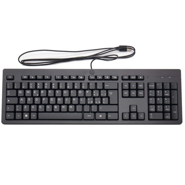 266C9AAABZ HP 125 Tastiera 266C9AA Italiana con cavo Originale HP Wired Keyboard Italian