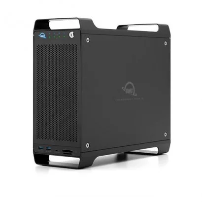 OWCTB3F80C000 OWCTB3F80C000 OWC 8-Bay Storage, 8-Port Connectivity, Thunderbolt 3, U.2 NVMe, RAID, Black, DisplayPort, PCIe G...