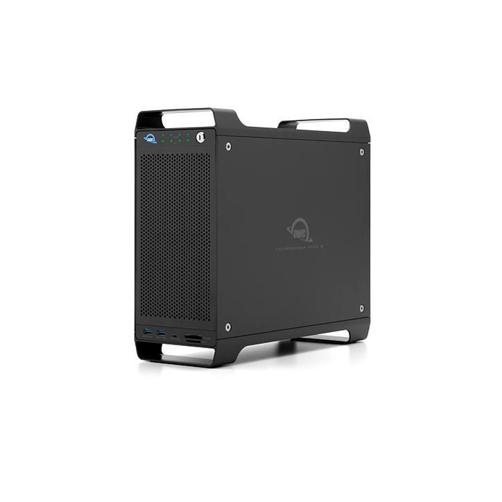 OWCTB3F80C000 OWC 8-Bay Storage, 8-Port Connectivity, Thunderbolt 3, U.2 NVMe, RAID, Black, DisplayPort, PCIe Gen 3, USB Type-C,