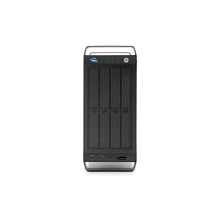 OWCTB3F80C000 OWC 8-Bay Storage, 8-Port Connectivity, Thunderbolt 3, U.2 NVMe, RAID, Black, DisplayPort, PCIe Gen 3, USB Type-C,