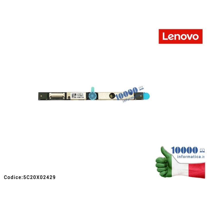 5C20X02432 Webcam Lenovo IdeaPad 5-15IIL05 (81YK) CS20 Y4 HD 2MIC AVC FRU5C20X02432