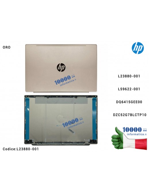 Cover LCD [Pale Gold] HP Pavilion 15-CS 15-CW TPN-Q210 TPN-Q208 (ORO) L23880-001 L59622-001 DQ6415GEE00 DZC52G7BLCTP10
