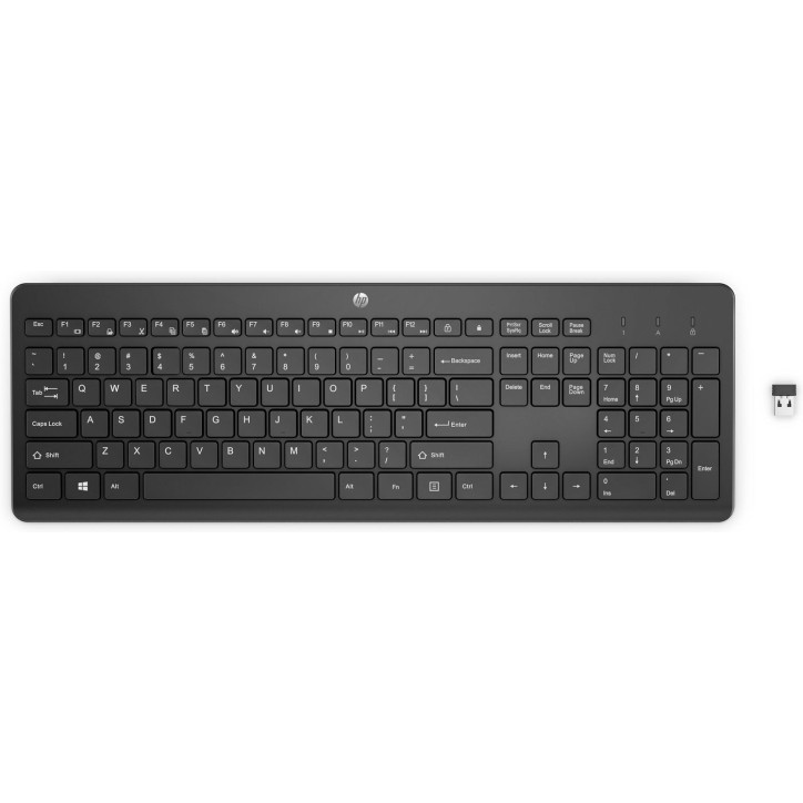 3L1E7AAABZ Tastiera ITA HP 230 Wireless Keyboard Black - ITALIANA