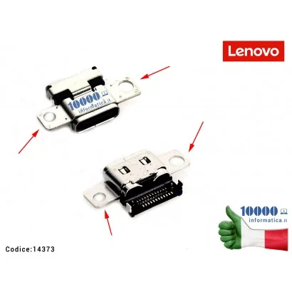 14373 Connettore DC Power Jack LENOVO Yoga Slim 7-14IIL05 (82A4) (82A1) 7-14ARE05 (82A5) (82A2) 7-14ITL05 (82HA) (82A3) Flex ...