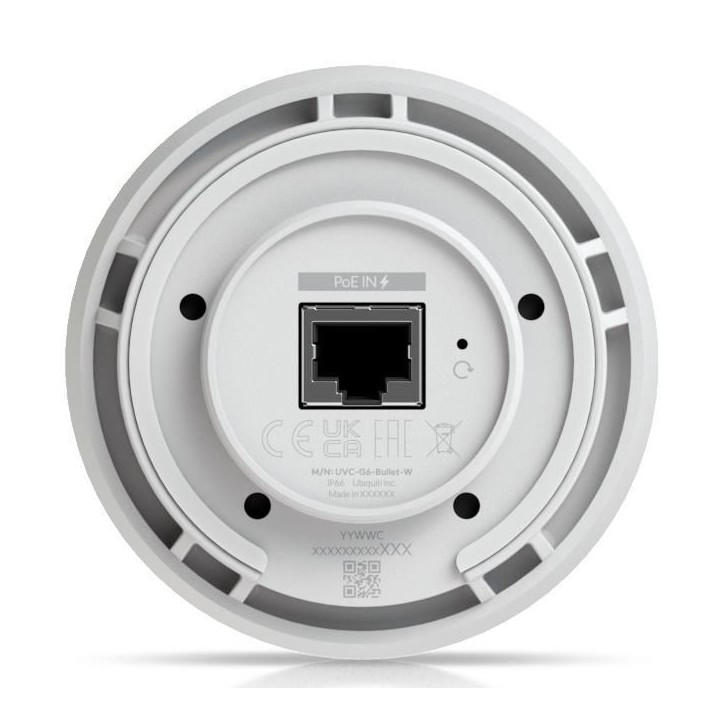 UVC-G6-BULLET-W Ubiquiti Bullet, 8 MP, 4K, RJ-45, IP66/IK04, PoE