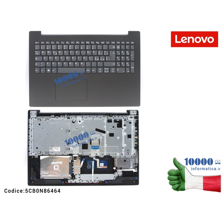 Tastiera Italiana Completa di Top Case Superiore LENOVO [Iron Grey] Ideapad 320-15IAP (80RX) 5CB0N86464