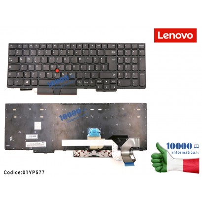 Tastiera Italiana LENOVO ThinkPad E580 E585 L580 T590 E590 E595 L590 01YP577 01YP657 01YP737...