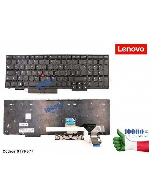Tastiera Italiana LENOVO ThinkPad E580 E585 L580 T590 E590 E595 L590 01YP577 01YP657 01YP737 FRU01YP577 FRU01YP657 FRU01YP737