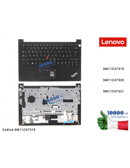Tastiera Italiana [Finger Print] LENOVO ThinkPad E14 Gen 4 (21EB) (21EC) 5M11C47319 5M11C47320 5M11C47321 Top Case Superiore FRU5M11C47319 FRU5M11C47320 FRU5M11C47321