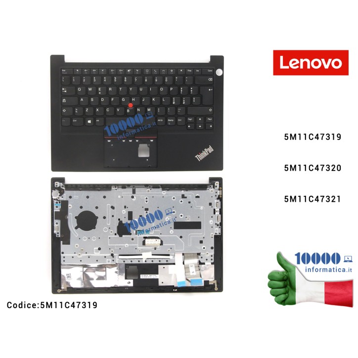 Tastiera Italiana [Finger Print] LENOVO ThinkPad E14 Gen 4 (21EB) (21EC) 5M11C47319 5M11C47320 5M11C47321 Top Case Superiore FRU5M11C47319 FRU5M11C47320 FRU5M11C47321