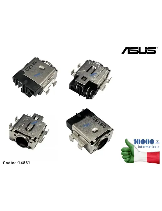 14861 Connettore DC Power Jack ASUS Vivobook Pro 15 OLED K6500 K6500Z K6500ZC K6500ZE M6500 N6500 P6500CZE K3500 KM3500 M3500...