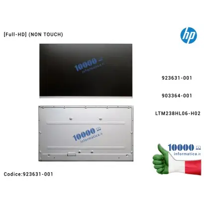 923631-001 Pannello Schermo LCD IPS FHD 23,8" HP Eliteone 800 G3 [Full-HD] (NON TOUCH) 923631-001 903364-001 LTM238HL06-H02 M...