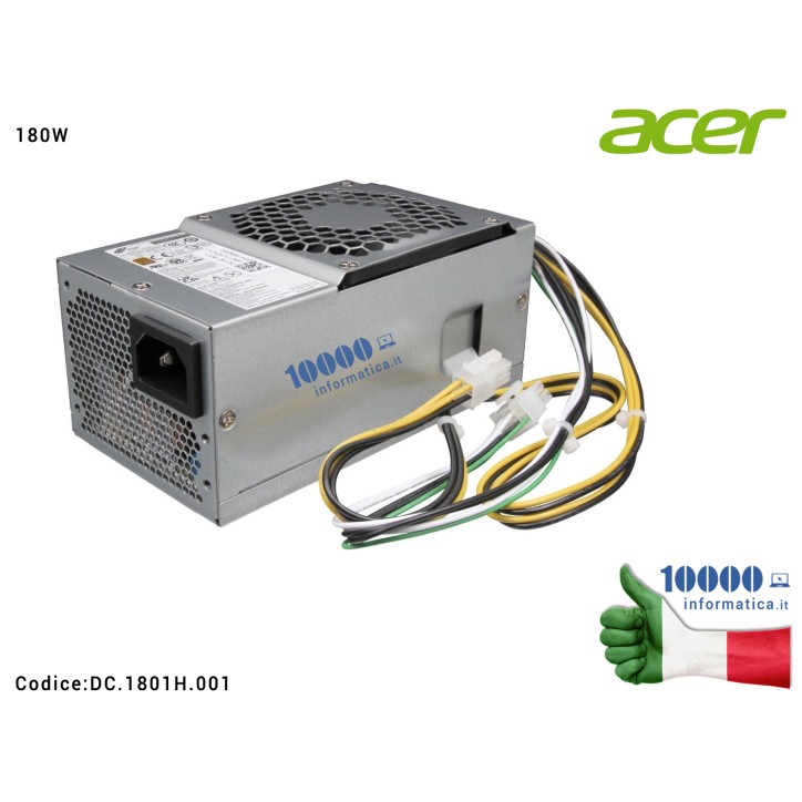 Alimentatore PSU 180W APFC ACER Desktop Veriton X2660G B850 ES2720G B450 S4660G X4660G X6660G S2660G D850 ES2730G D650 S6660G E4