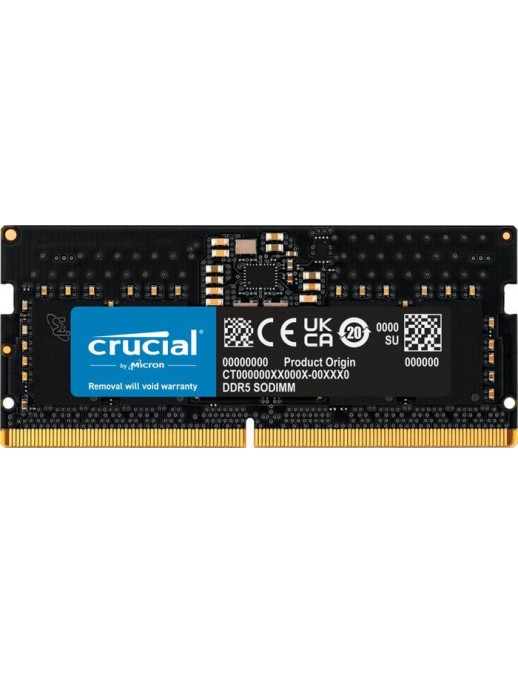 Memoria RAM SO-DIMM DDR5 8GB CRUCIAL 5600MHz DDR5-5600 1.1V CL46 CT8G56C46S5T