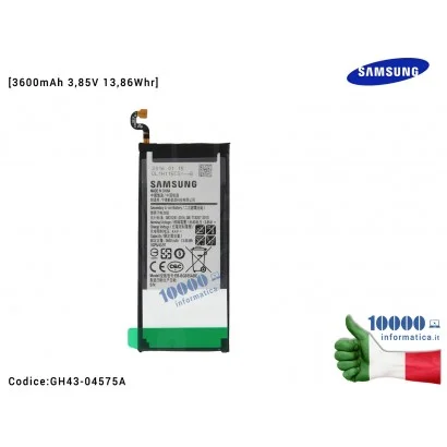 GH43-04575A Batteria EB-BG935ABE SAMSUNG Galaxy S7 Edge SM-G935F G935F [3600mAh 3,85V 13,86Whr] 1ICP5/43/97