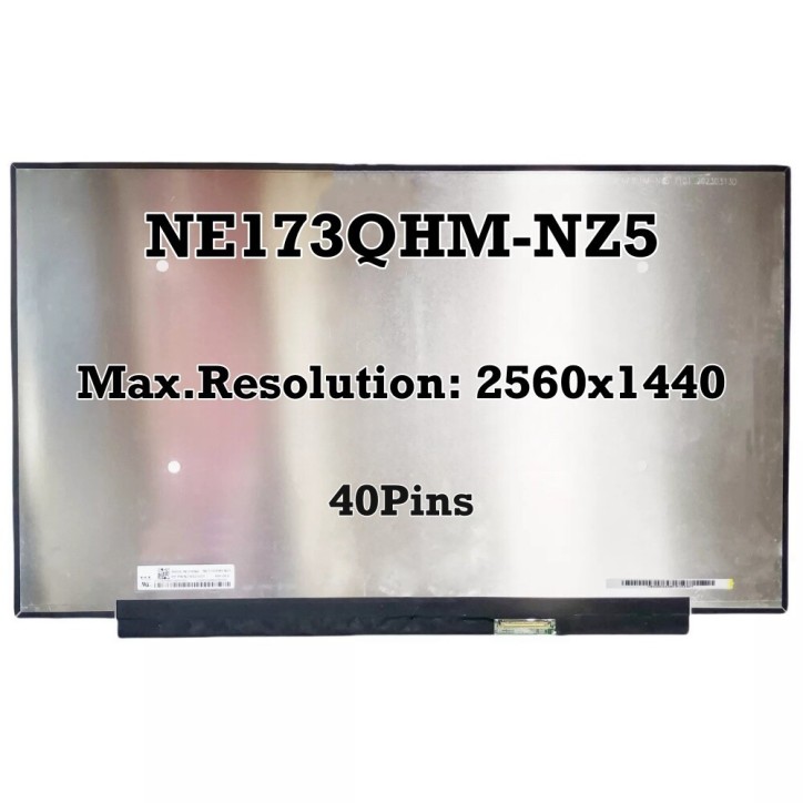 Display LCD 17,3'' Slim FHD (40 PIN) LED QHD Quad-HD (2560x1440) IPS [240Hz] (O) NE173QHM-NZ1 NE173QHM-NZ2 NE173QHM-NZ3 NE173QHM-NZ5 N21833-LG1 ASUS ROG Strix G713RM