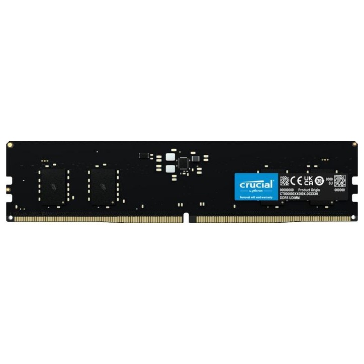 Memoria RAM UDIMM DDR5 8GB CRUCIAL 5600MHz DDR5-5600 1.1V CL46 CT8G56C46U5