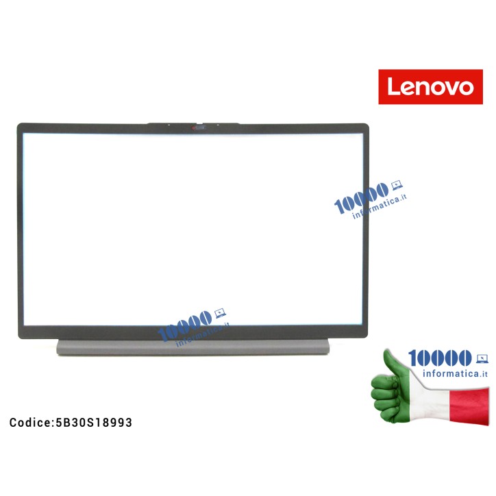 Cornice Bezel LCD LENOVO [Artic Gray] IdeaPad 3-15ITL6 (82H8) 3-15ALC6 (82KU) 3-15ADA6 (82KR) 3-15IAU7 (82RK) 3-15ABA7 (82RN) [AG] 5B30S18993 FRU5B30S18993