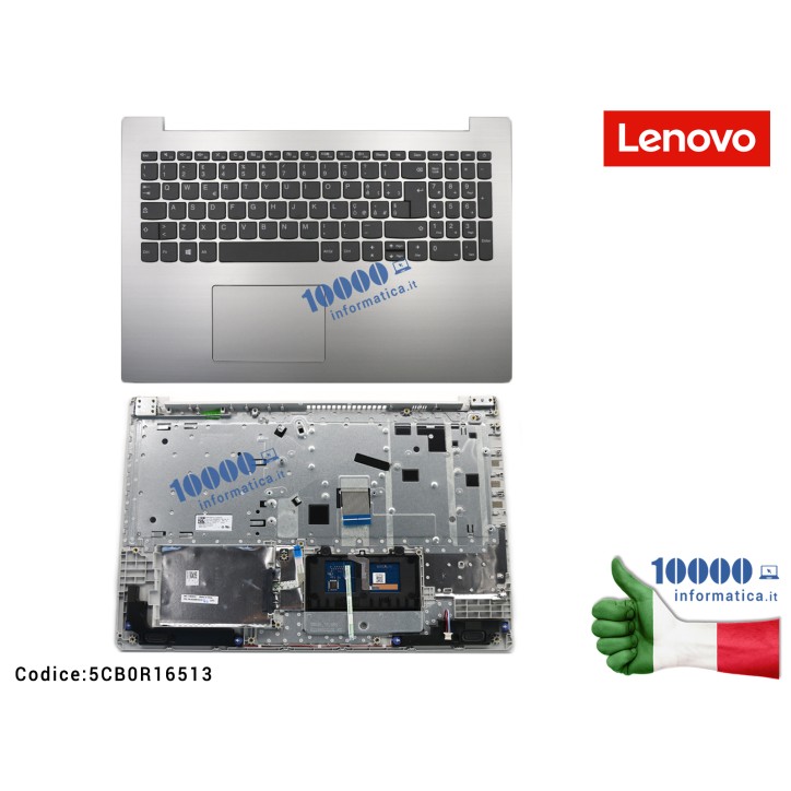 Tastiera Italiana Completa di Top Case Superiore LENOVO IdeaPad 330-15IKB (81DE) (81DC) (Platinum Grey) [PG] 5CB0R16513 FRU5CB0R16513 SN20M63151 SG-86400-2IA PK1314F3A11