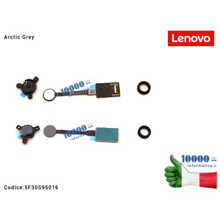 Sensore Impronta Digitale FP Finger Print [Artic Grey] LENOVO IdeaPad 3-15ITL6 (82H8) 3-15ADA6 (82KR) 3-15ALC6 (82KU) 5F30S95016